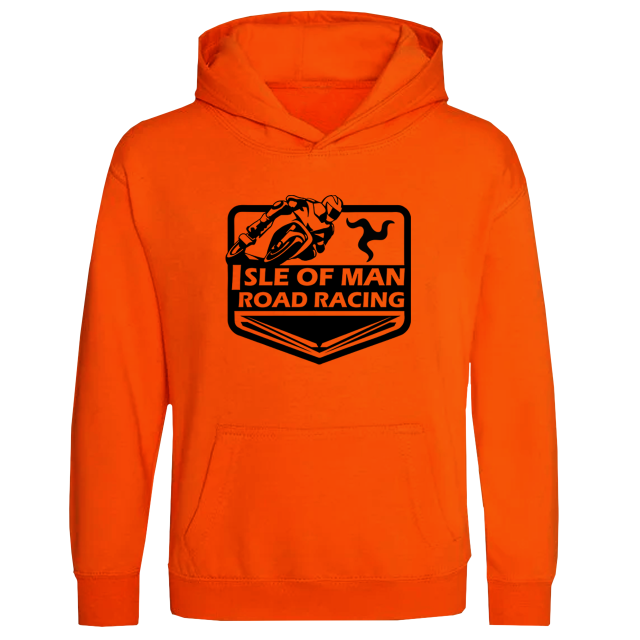 KIDS RACING -ELECTRIC ORANGE -KIDS HOODIE MKH 2303